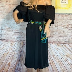 Victor Costa vintage Midi dress, vintage size 14, see measurements